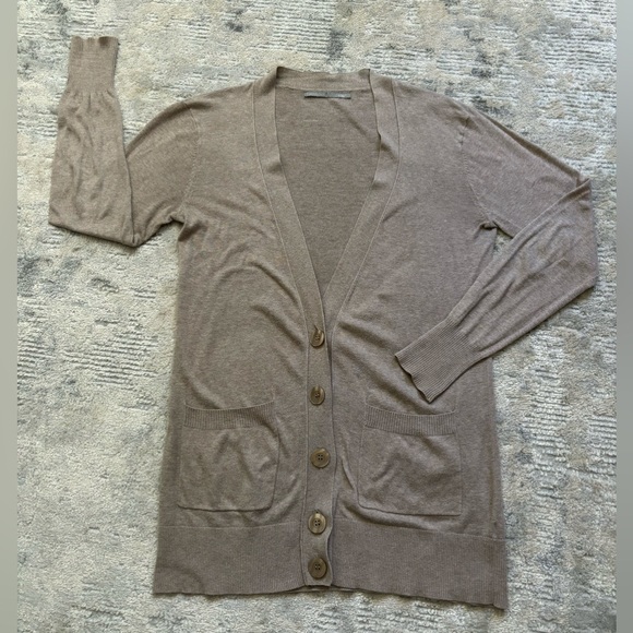 Rubbish Beige/Tan 5 Button Cardigan Sweater Size M - Picture 1 of 9